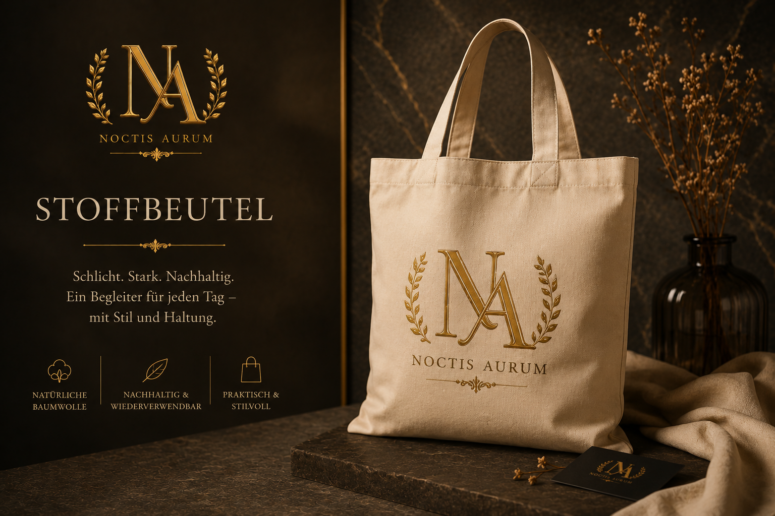 Noctis Aurum Stoffbeutel